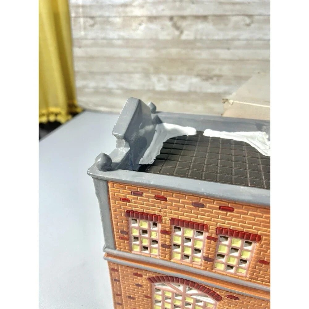 Department 56 Snow Village Apothecary House Hand Painted Ceramic, Boxed 1989